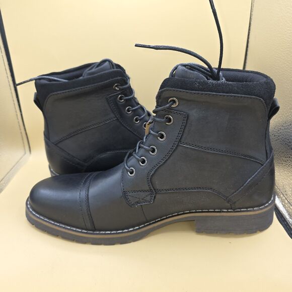 Men's Casual Boots Motorcycle Combat Ankle Dress Boots Size 11 - Picture 4 of 9